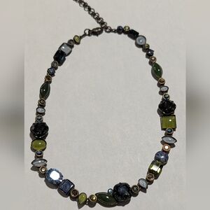 Sorrelli Blue and Green Gemstone Necklace